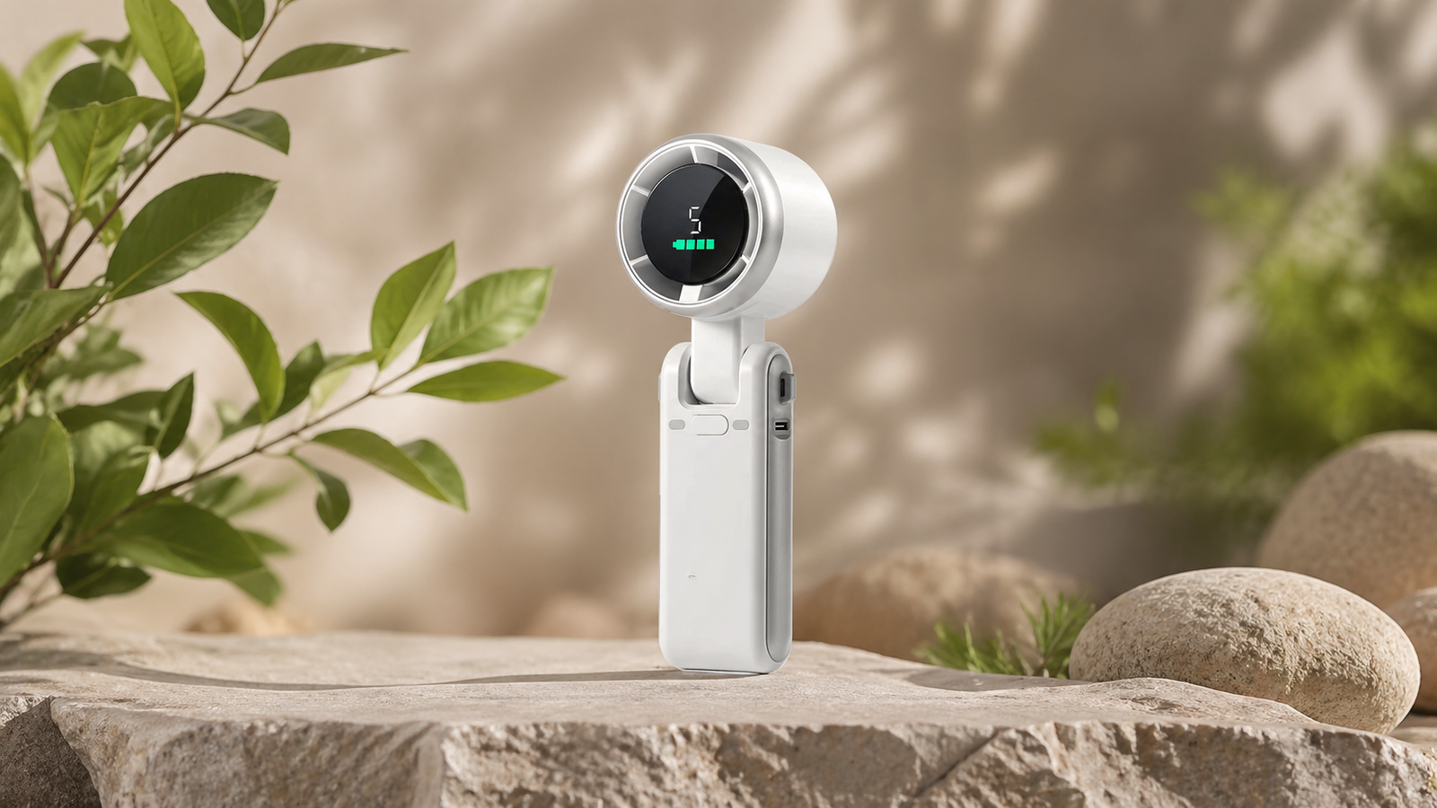 Mini High-Speed Handheld Turbo Fan Smart Digital Display - Image 5
