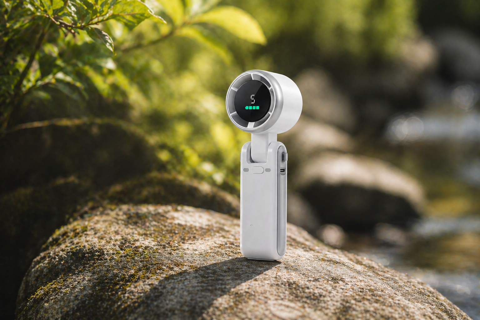 Mini High-Speed Handheld Turbo Fan Smart Digital Display - Image 3